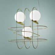 Design hanglamp Setareh met LED's, goud