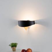 Zwart-gouden Designer wandlamp Scudo LED