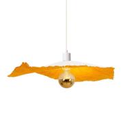 Hanglamp Crazy Paper, wit-goud, Ø 56cm