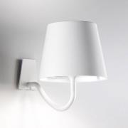 LED wandlamp Poldina dimbaar, met accu, wit