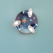 Plafondlamp Rondell Space Mission, blauw