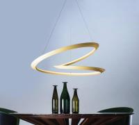 Nemo Kepler hanglamp 2.700K Up Ø84cm goud