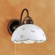 Wandlamp Nonna Millefleurs, groen