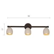 Menzel Provence mat wandspot 3-lamps