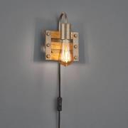 Wandlamp Khan, vintage, kabel + stekker, 1-lamp