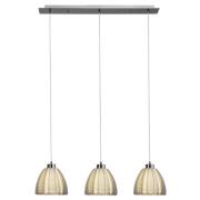 Hanglamp Relax, chroom met drie lampjes