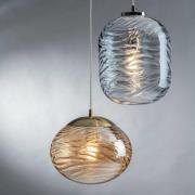 Hanglamp Nereide, glas brons