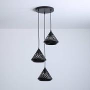 Aluminor Cone hanglamp, 3-lamps