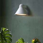 Buitenwandlamp Pals, IP65 mat wit