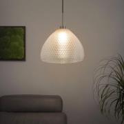 Hanglamp diamant Bowl biokunststof, kristalhelder