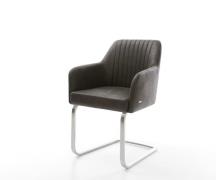 DELIFE Sledemodel Greg-Flex microvelours antraciet vintage sledemodel ...