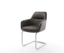 DELIFE Sledemodel Pejo-Flex microvelours antraciet vintage sledemodel ...