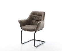 DELIFE Sledemodel Kaira-Flex microvelours taupe vintage sledemodel ron...