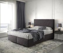 DELIFE Boxspring-bed Dream-Well 140x200 cm Zwart Microvezel stof