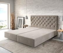 DELIFE Boxspring-frame Dream-Great 180x200 microvezel beige