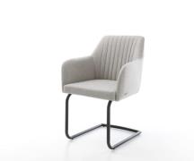 DELIFE Sledemodel Greg-Flex stripes lichtgrijs sledemodel rond zwart p...