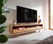 DELIFE Tv-meubel Stonegrace 175 cm acacia natuur 1 legplank 3 laden st...