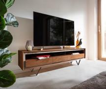 DELIFE Tv-meubel Stonegrace 175 cm acacia bruin steenfineer 3 laden 1 ...