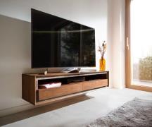 DELIFE Tv-meubel Stonegrace 145 cm acacia bruin steenfineer 2 laden 1 ...