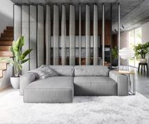 DELIFE Hoekbank Sirpio XL 270x170 cm microvezel grijs recamiere variab...