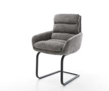 DELIFE Sledemodel Abelia-Flex met armleuning bouclé grijs sledemodel v...