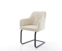 DELIFE Sledemodel Greg-Flex koord beige sledemodel vlak zwart pocketve...