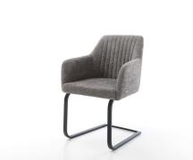 DELIFE Sledemodel Greg-Flex bouclé grijs sledemodel vlak zwart