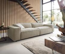 DELIFE Big-Sofa Tenso 285x105 cm Chenille beige