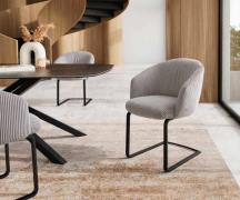 DELIFE Sledemodel Caja-Flex met armleuning koord zilver grijs sledemod...