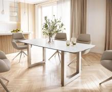 DELIFE Eettafel Edge Bootsform 200x100 keramiek Laminam® Statuarietto ...