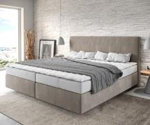 DELIFE Boxspringbed Dream-Well Microvezel Beige 200x200 cm met Bonell-...