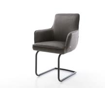 DELIFE Sledemodel Heira-Flex met armleuning microvelours antraciet vin...