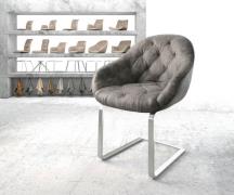 DELIFE Sledemodel Gaio-Flex grijs antiek sledemodel vlak roestvrij sta...