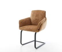 DELIFE Sledemodel Luan-Flex met armleuning chenille Roest sledemodel v...