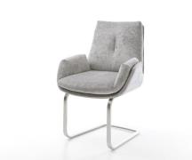 DELIFE Sledemodel Clea-Flex chenille zilver grijs sledemodel vlak roes...