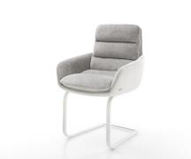 DELIFE Sledemodel Abelia-Flex met armleuning materiaalmix echt leer wi...