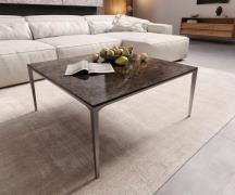 DELIFE Salontafel Levente 85x85 cm Keramiek Laminam®Emperador Extra Lu...