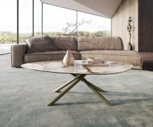 DELIFE Salontafel Edge Organisch 140x76 cm keramiek Minas Melange Sari...