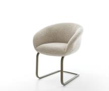 DELIFE Sledemodel Vinka-Flex met armleuning geweven stof beige sledemo...