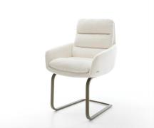 DELIFE Sledemodel Abelia-Flex met armleuning bouclé zacht beige sledem...