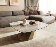 DELIFE Salontafel Edge Boot 90x90 cm keramiek Minas Melange Parabi met...