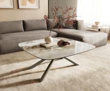 DELIFE Salontafel Edge Boot 90x90 cm keramiek Minas Melange Sarity Met...