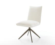 DELIFE Draaistoel Lelio-Flex bouclé zacht beige kruisframe breed afwer...