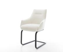 DELIFE Sledemodel Alja-Flex met armleuning bouclé zacht beige sledemod...