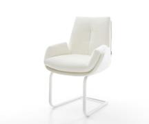 DELIFE Sledemodel Clea-Flex bouclé zacht beige sledemodel vlak wit poc...