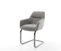 DELIFE Sledemodel Pejo-Flex zachte stof met structuur grijs sledemodel...