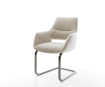 DELIFE Sledemodel Yago-Flex met armleuning geweven stof beige sledemod...