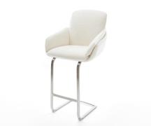 DELIFE Barstoel Luan-Flex Bouclé zacht Beige Vrijkantelframe plat roes...