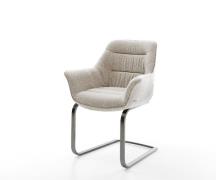 DELIFE Sledemodel Kaira-Flex geweven stof beige sledemodel vlak grafie...