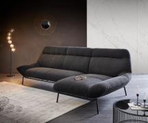 DELIFE Hoekbank Shape High 305x160 zwart Longchair rechts by ES brand